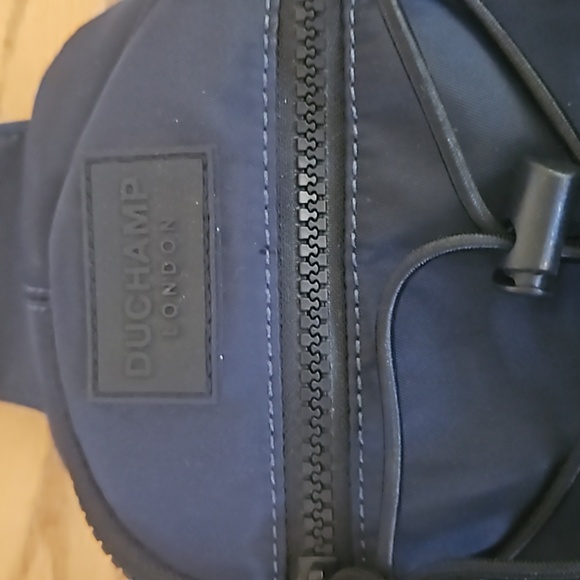 Duchamp London Crossbody Sling Bag - Navy Blue & Black - Picture 4 of 12